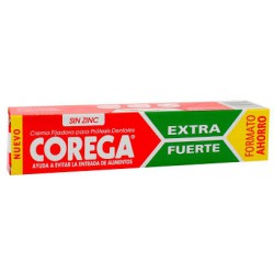 Corega extra strong denture adhesive cream. Corega.