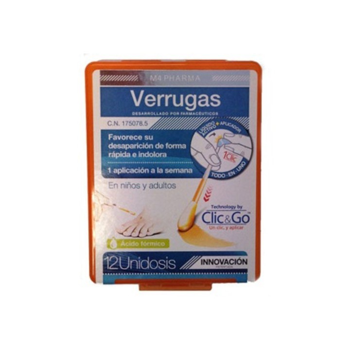 M4 verrugas (12 unidosis) - Verrugas, Molluscum, Hongos, Herpes 