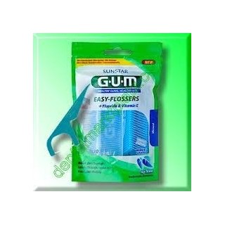 Gum Easy Flossers Seda Dental Con Aplicador 30Uds