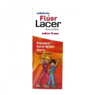 Fluor Lacer 0,05% Diario Júnior Fresa 500 ml.