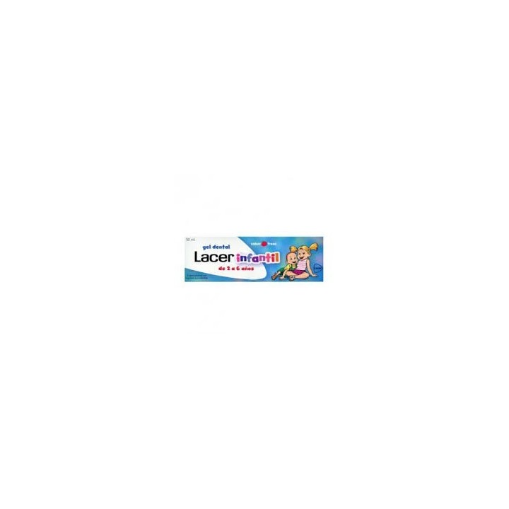 Lacer Junior Gel Dental Infantil Fresa 2-6 años, 50ml