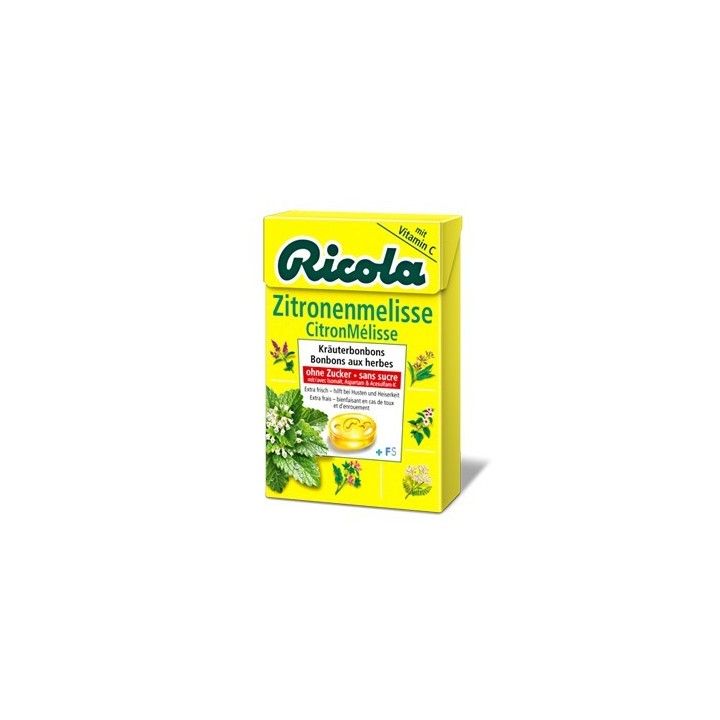 Ricola - Caramelos sin azucar Melisa De Limon (50G)