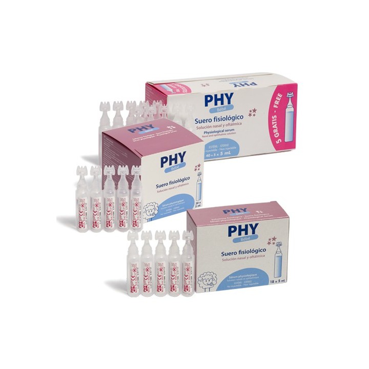 PHY® Suero fisiológico monodosis  40+5 Ud 