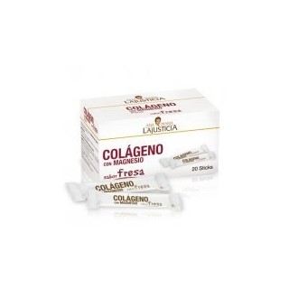 Collagen Magnesium Sticks with strawberry flavor.   Ana Maria Lajusticia.