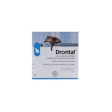 Comprimés chats Drontal 2 . Bayer .