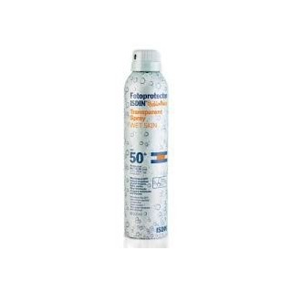 Fotoprotector Transparent Spray WET SKIN 50+. Isdin.