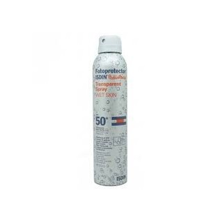 Fotoprotector Pediátrico Transparent Spray Wet Skin 50+. Isdin.