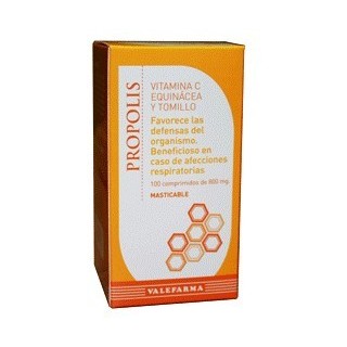 Propolis Chewable Vitamin C, Echinacea and Thyme. Valefarma.