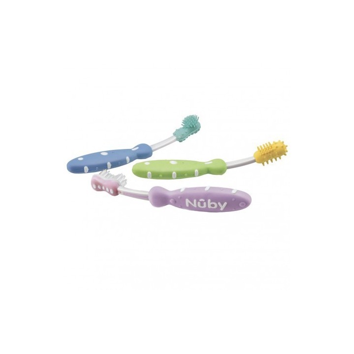 Set de Cepillos de Dientes Nûby 3m+ 