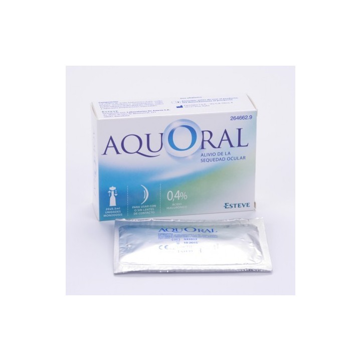 AQUORAL 0,5ML. 20 UNI. GOTAS OFTALMICAS LUBRICANTES