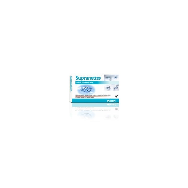 Ophthalmic Suprannettes wipes. Alcon.